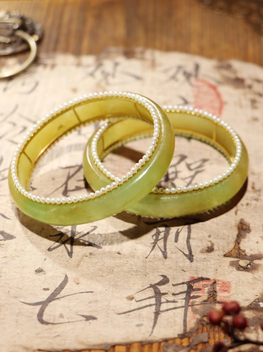 翡翠双镯